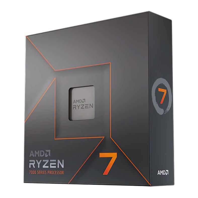 Processador AMD Ryzen 7 7700X, 8-Core, 16-Threads, 4.5GHz (5.4GHz Turbo), Cache 40MB, AM5, 100-100000591WOF