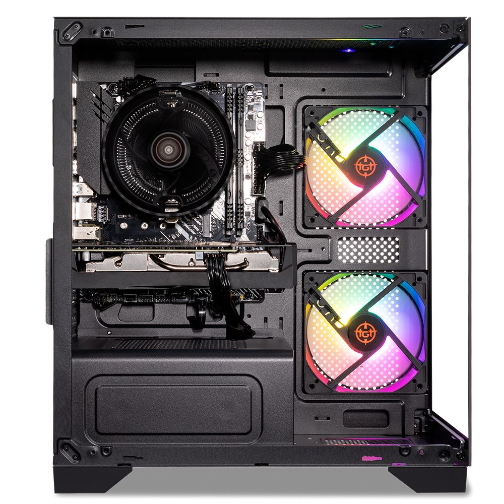 PC Gamer Completo Fenrir III, AMD Ryzen 5 5500, Radeon RX 580 8GB, 16GB DDR4, SSD 480GB + Monitor + Kit Periféricos