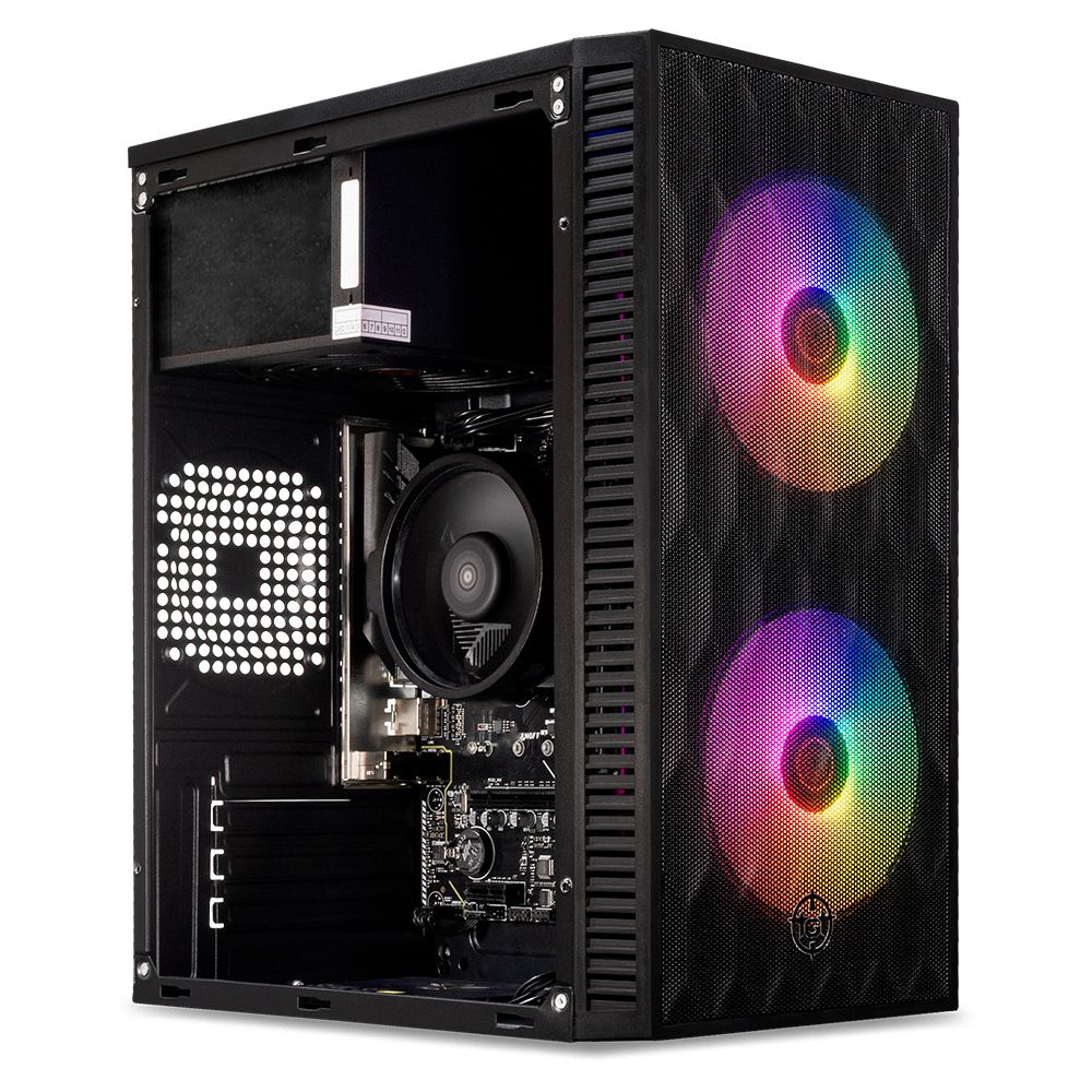 PC Completo Mancer Draco, AMD Athlon 3000G, 8GB DDR4, SSD 240GB + Monitor + Kit Periféricos