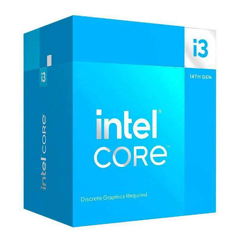 Processador Intel Core i3-14100F, 4-Core, 8-Threads, 3.5GHz (4.7GHz Turbo), Cache 12MB, LGA1700, BX8071514100F