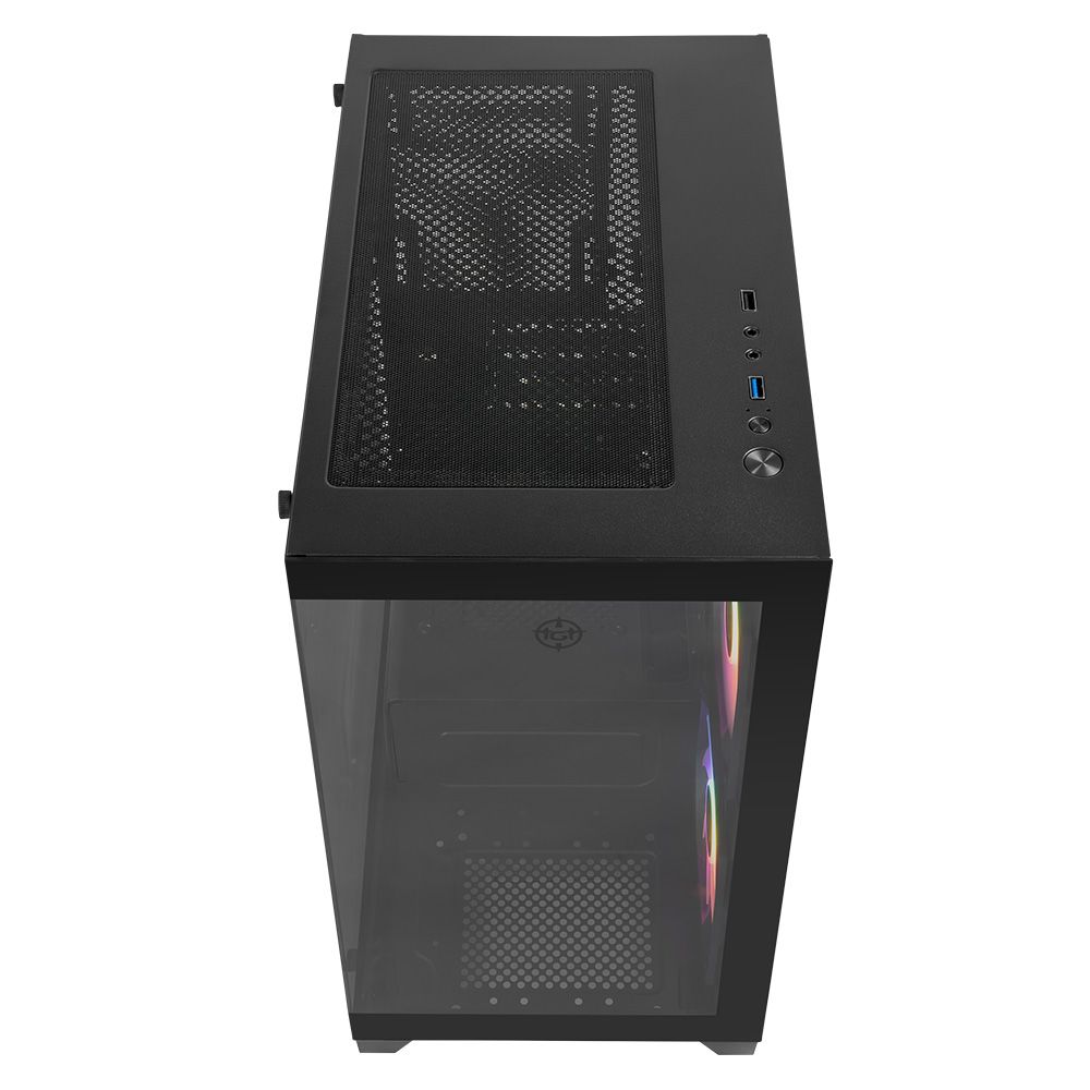 PC Gamer Completo Fenrir III, AMD Ryzen 5 5500, Radeon RX 580 8GB, 16GB DDR4, SSD 480GB + Monitor + Kit Periféricos