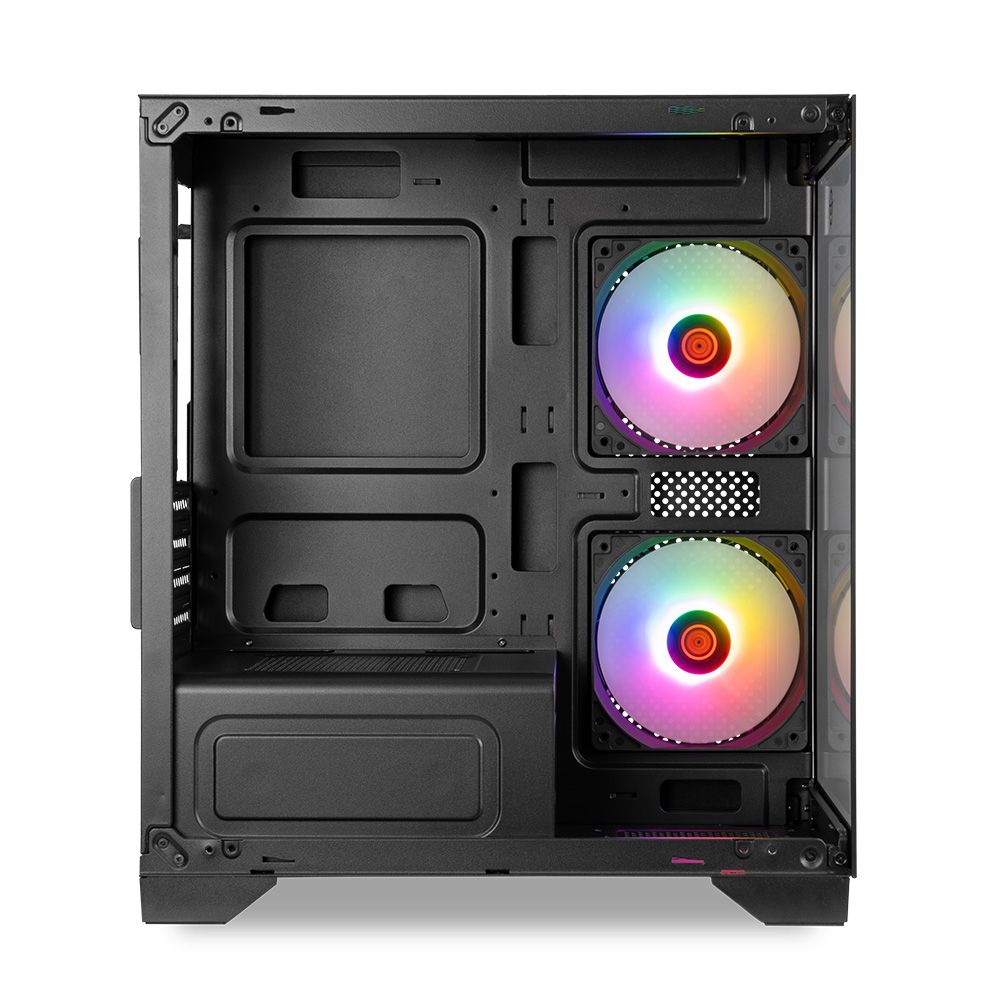 PC Gamer Completo Fenrir III, AMD Ryzen 5 5500, Radeon RX 580 8GB, 16GB DDR4, SSD 480GB + Monitor + Kit Periféricos