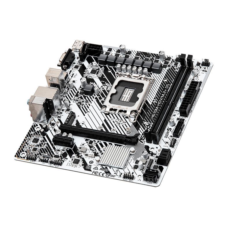 Placa Mae AsRock H610M-HDV/M.2+D5, DDR5, LGA 1700, M-ATX, Chipset Intel H610, H610M-HDV/M.2PLUSD5