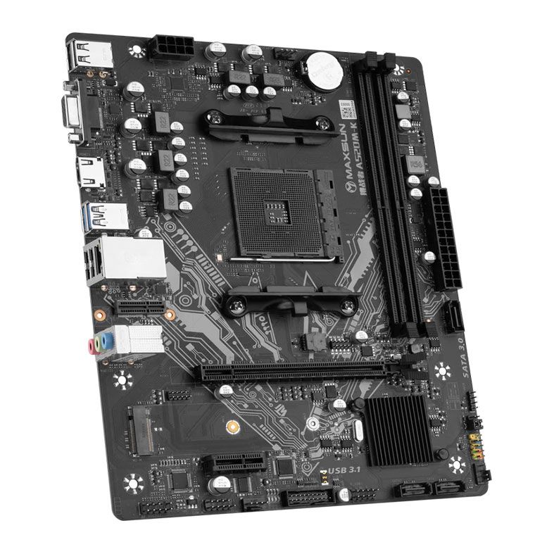 Placa Mae Maxsun Challenger A520M-K, DDR4, Socket AMD AM4, M-ATX, Chipset AMD A520, MS-CHALLENGER-A520MK