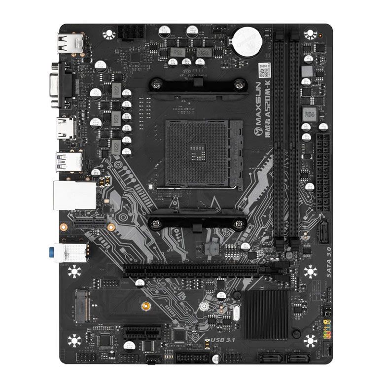 Placa Mae Maxsun Challenger A520M-K, DDR4, Socket AMD AM4, M-ATX, Chipset AMD A520, MS-CHALLENGER-A520MK