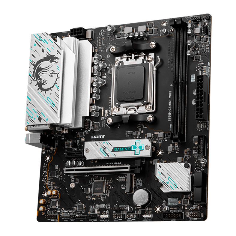 Placa Mae MSI B650M Gaming WiFi, DDR5, Socket AMD AM5, M-ATX, Chipset AMD B650, MSI-B650M-GAMING-WIFI