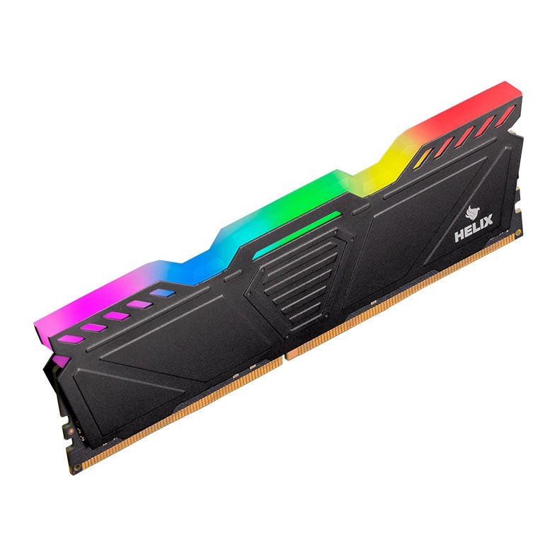 Memoria Pichau Helix, RGB, 8GB (1x8GB), DDR4, 3200MHz, C19, Preto, PCH-HLXRGB-8GB