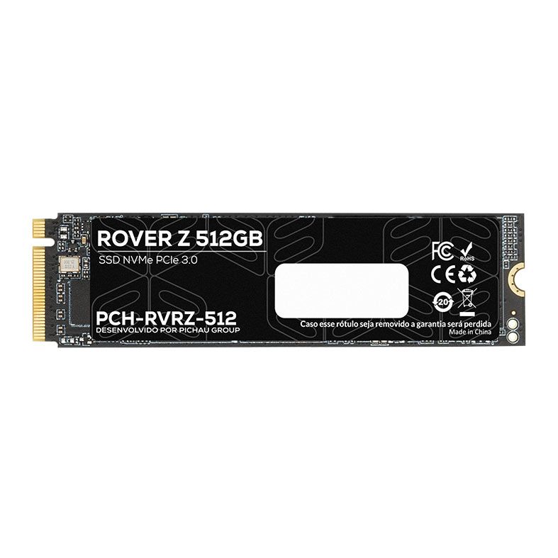 SSD Pichau Rover Z, 512GB, M.2 2280, PCIe NVMe, Leitura 3100MB/s, Gravacao 1200MB/s, PCH-RVRZ-512