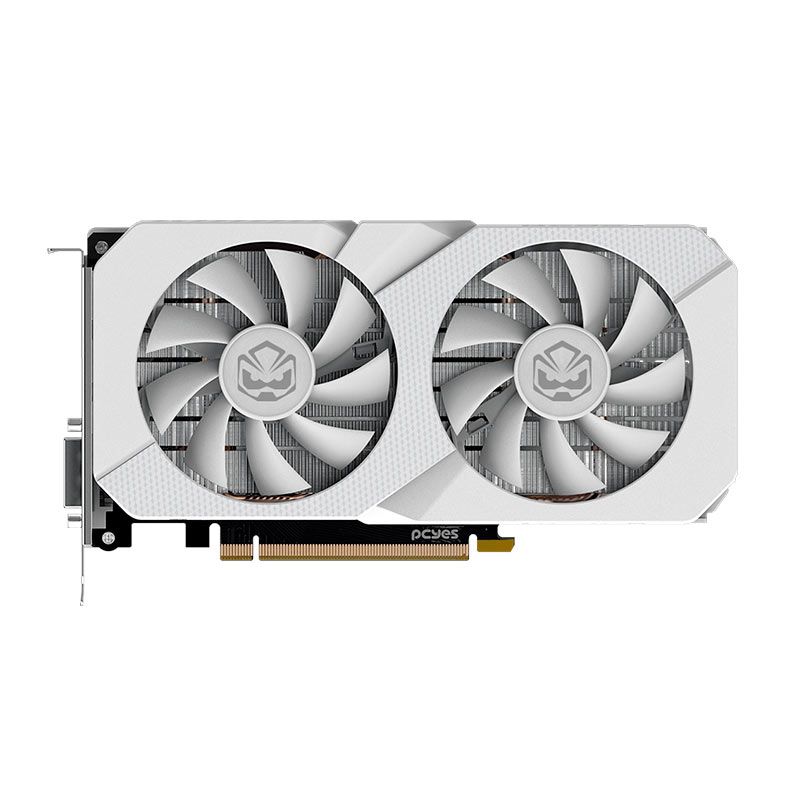 Placa de Video PCYes GeForce RTX 3050 Projeto Edge White, 6GB, GDDR6, 96-bit, PVRTX30506WTPE