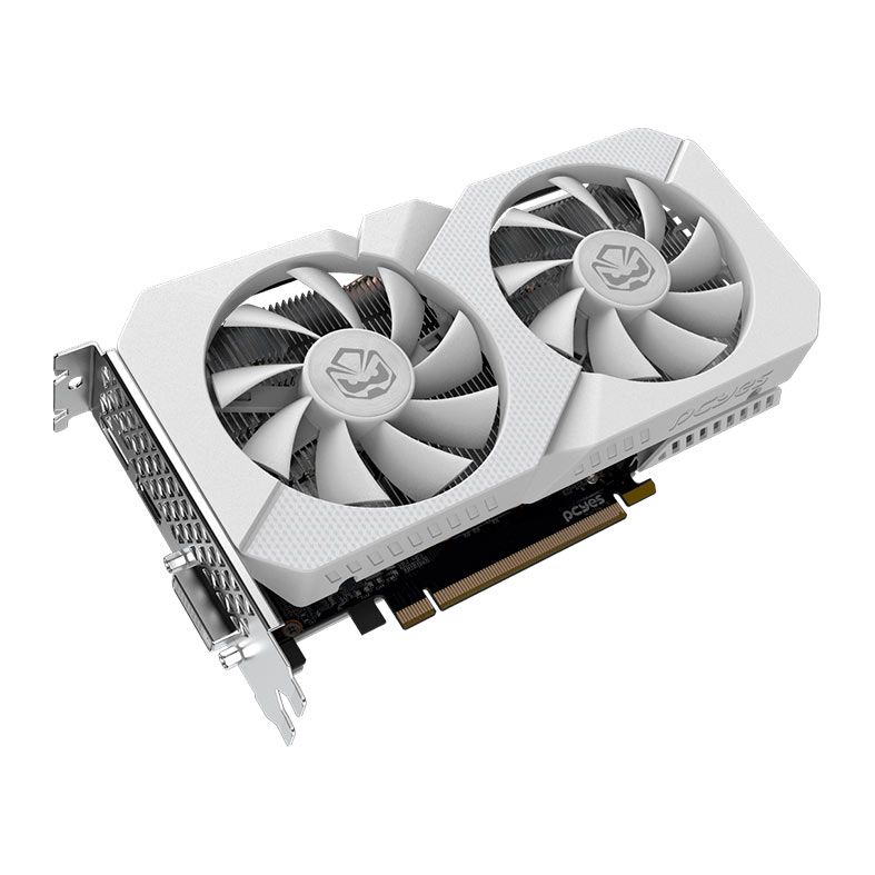 Placa de Video PCYes GeForce RTX 3050 Projeto Edge White, 6GB, GDDR6, 96-bit, PVRTX30506WTPE