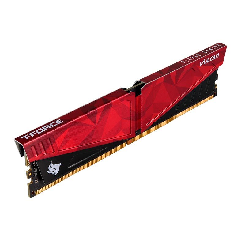 Memoria Team Group T-Force Vulcan Pichau, 8GB (1x8), DDR4, 3200MHz, C16, Vermelha, TLPRD48G3200HC16F01